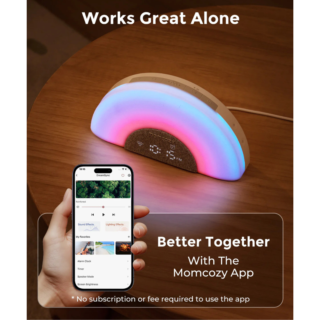 Momcozy - DreamSync Tech™ Baby Sound Machine with APP